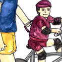 学骑脚车 learning to ride bicycle