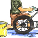 洗脚车 wash bicycle