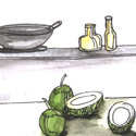 煎椰油,煮椰漿 make coconut oil,make coconut milk