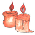 红烛,红蜡烛 red candle