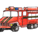 消防车 fire truck