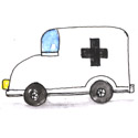 救伤车,救护车 ambulance