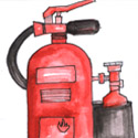 灭火器,灭火筒 fire extinguisher