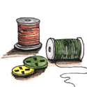 钮线,扣 button and thread