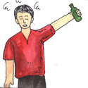 醉,醉酒,喝醉酒,醉汉,酗酒 drunk,drunken