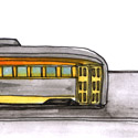 乘搭电车 travel by tram,travel by trolley,travel by streetcar