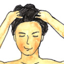 洗头发 washing hair