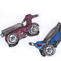 电单车相撞,摩托相撞 motorcycles crashed,motorcycles accident