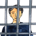 犯人,囚犯 prisoner,convict,criminal