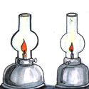 油灯 oil lamp,