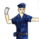 指挥交通 directing traffic