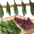 卖蔬菜 selling vegetables