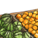 卖水果 selling fruits