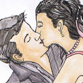 接吻,亲嘴 kiss