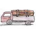 载树桐,运送树桐 load trees by lorry,load woods