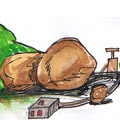 炸石,把岩石炸碎,岩石爆破 rock blasting