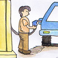 添汽油,加油 refuel,car refuel,fill petrol