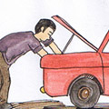 修理汽车,汽车维修 repairing car,car maintenance