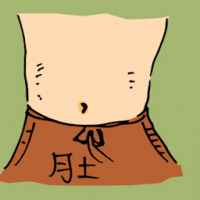 肚 abdomen