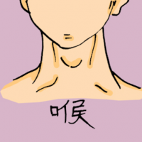喉 throat