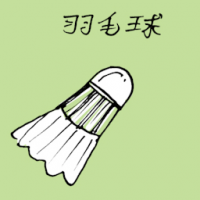 羽毛球 shuttlecock