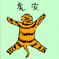 虎皮 tiger skin