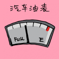 汽车汽油表 car fuel gauge