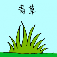 青草,罗谷草 green grass