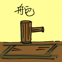 舵 boat rudder