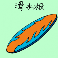 滑水板 surfing board
