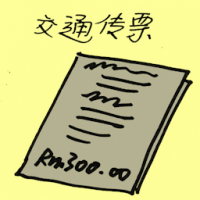 交通传票 traffic summon