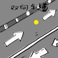 双向车道 two-way lanes