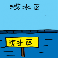 浅水区 shallow water zone