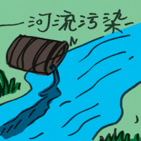 河流污染 river pollution