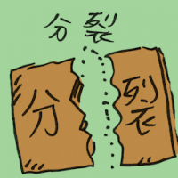 分裂 split