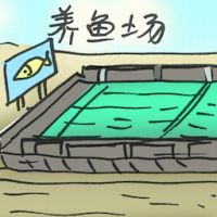 养鱼场 fish farm