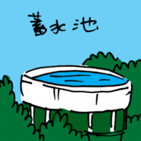 蓄水池 water tank