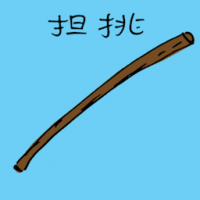 担挑 carrying pole