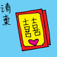 请柬 wedding invitation card