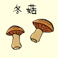 冬菇 dried mushroom