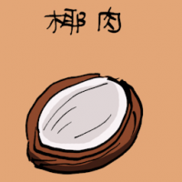 椰肉 coconut copra
