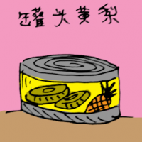 罐头黄梨 canned pineapple