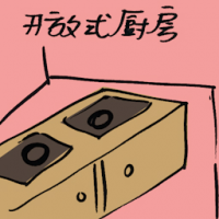 开放式厨房 kitchen island