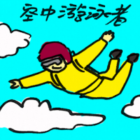 空中游泳者,高空跳伞 air swimmer,skydiving