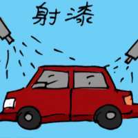 射漆 spray painting car