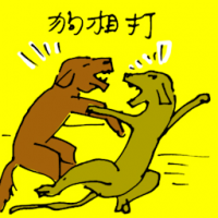 狗打架 dogs fighting