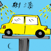 射漆 spray painting car