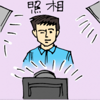 照相 taking photo