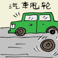 汽车甩轮 car tyre