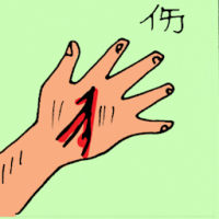 伤 wound